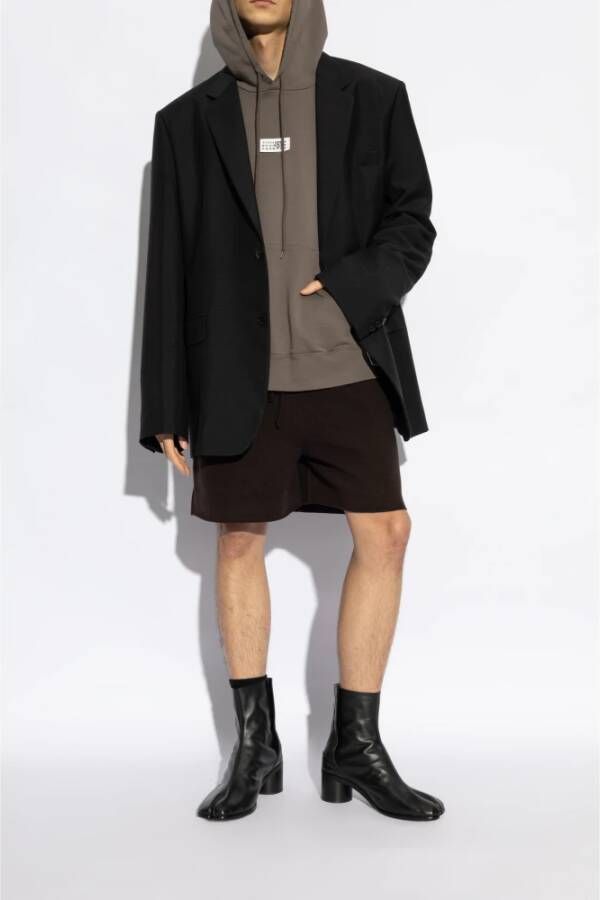 Maison Margiela Enkellaarsjes met hak en tabi-uitsnijding Black Heren