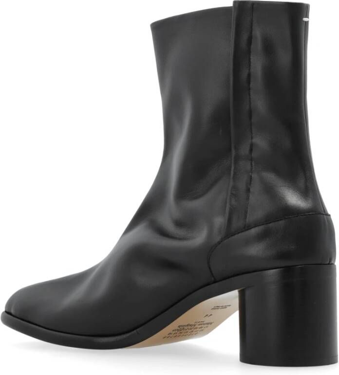 Maison Margiela Enkellaarsjes met hak en tabi-uitsnijding Black Heren