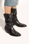 Maison Margiela Zwarte leren enkellaarzen Black Dames - Thumbnail 3