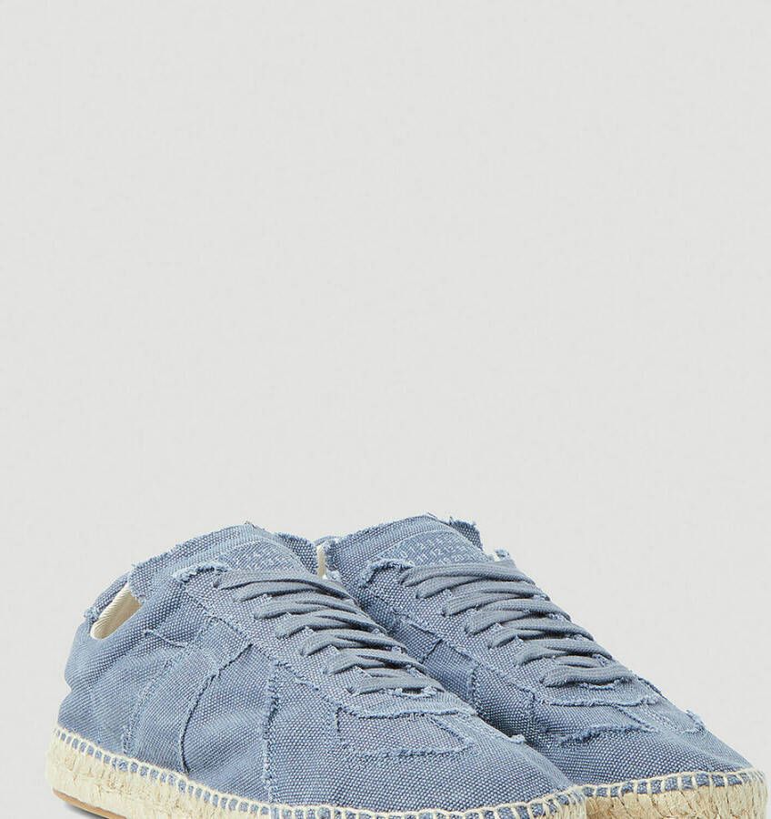 Maison Margiela Espadrille Sneakers Blauw Dames