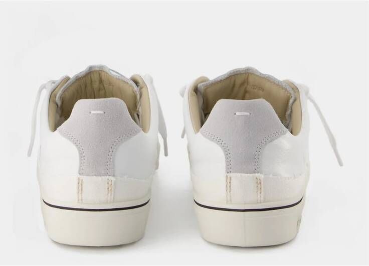 Maison Margiela Lage Top Sneakers van wit leer Wit Heren