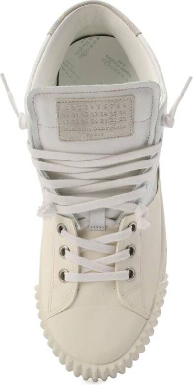 Maison Margiela Evolution Sneakers met leren details