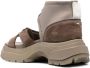 Maison Margiela Groene Elegante Deels Open Platte Sandalen Green Dames - Thumbnail 3