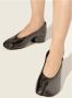Maison Margiela Tabi Ballerina Metallic Zwarte Schoenen Black Dames - Thumbnail 2