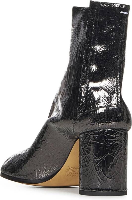 Maison Margiela Grijze Enkellaarzen met Spiegeleffect Ontwerp