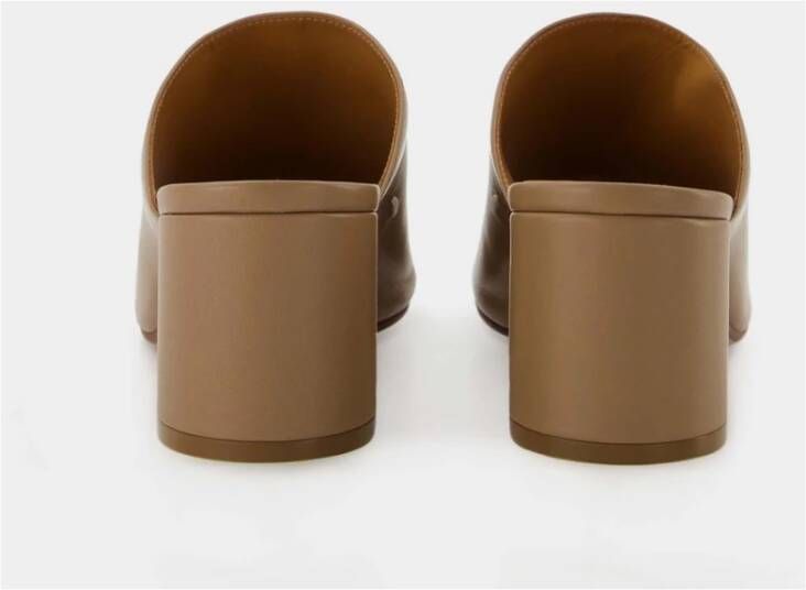 Maison Margiela Bruin Leren Hannah Mules Bruin Dames