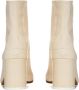 Maison Margiela Enkellaarzen met hak en 'Tabi' uitsnede Beige Dames - Thumbnail 2