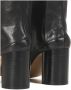 Maison Margiela Tabi Teen Kalfsleren Enkellaarzen met Cilindrische Hak Black Dames - Thumbnail 9
