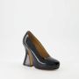 Maison Margiela Leren Plateau Pumps One Stitch Black Dames - Thumbnail 5