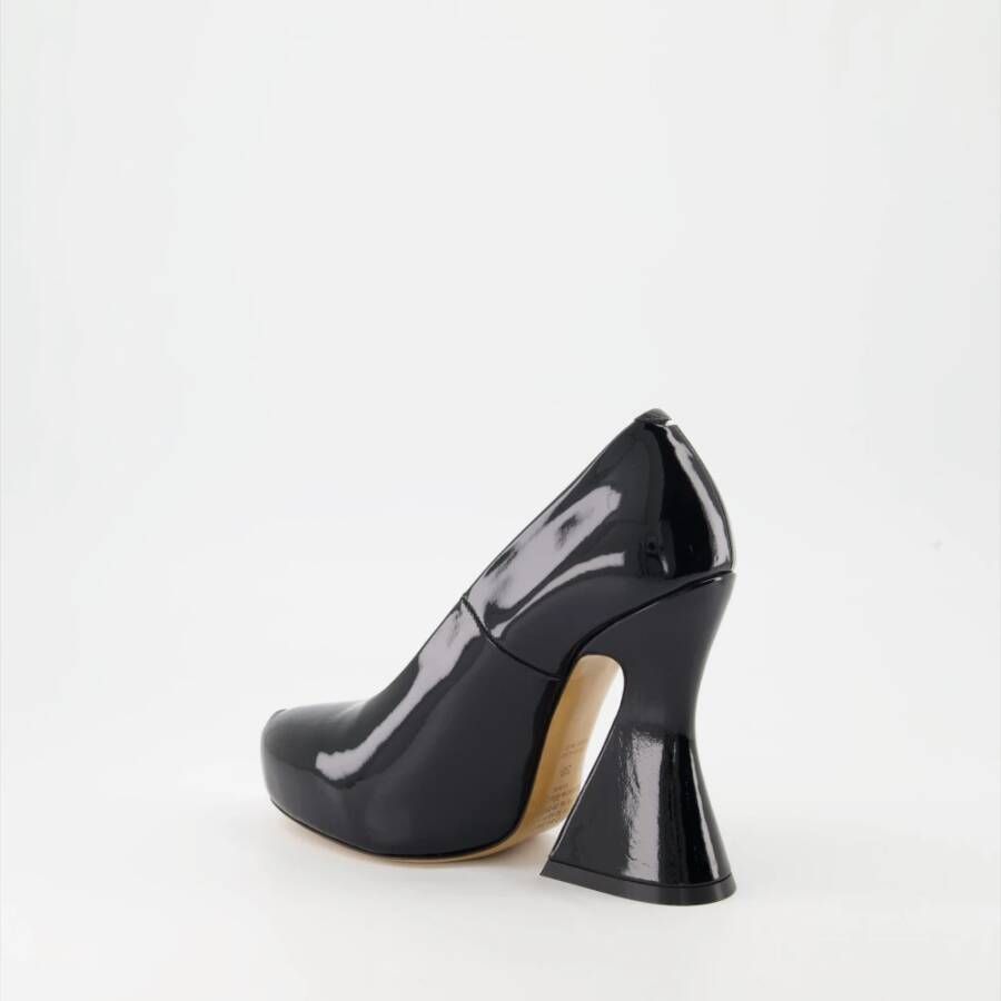 Maison Margiela Leren Plateau Pumps One Stitch Black Dames