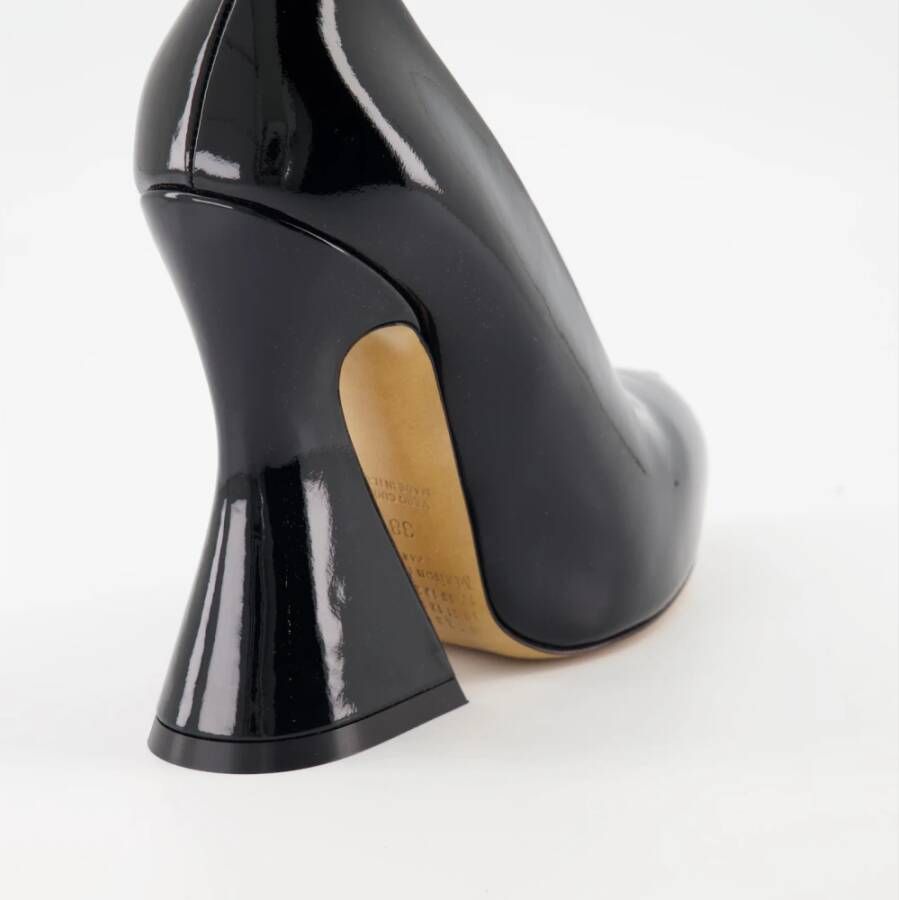 Maison Margiela Leren Plateau Pumps One Stitch Black Dames