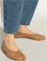 Maison Margiela Uitgesneden leren ballerina's met platte zool Beige Dames - Thumbnail 14