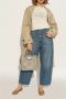 Maison Margiela Uitgesneden leren ballerina's met platte zool Beige Dames - Thumbnail 15