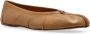 Maison Margiela Uitgesneden leren ballerina's met platte zool Beige Dames - Thumbnail 16
