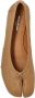 Maison Margiela Uitgesneden leren ballerina's met platte zool Beige Dames - Thumbnail 18