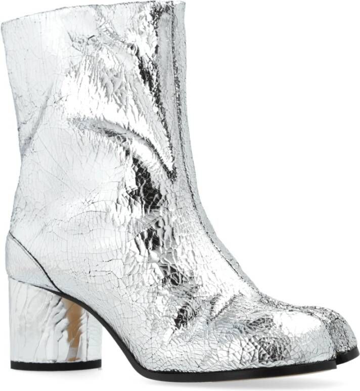Maison Margiela Leren `Tabi` laarzen Gray Dames