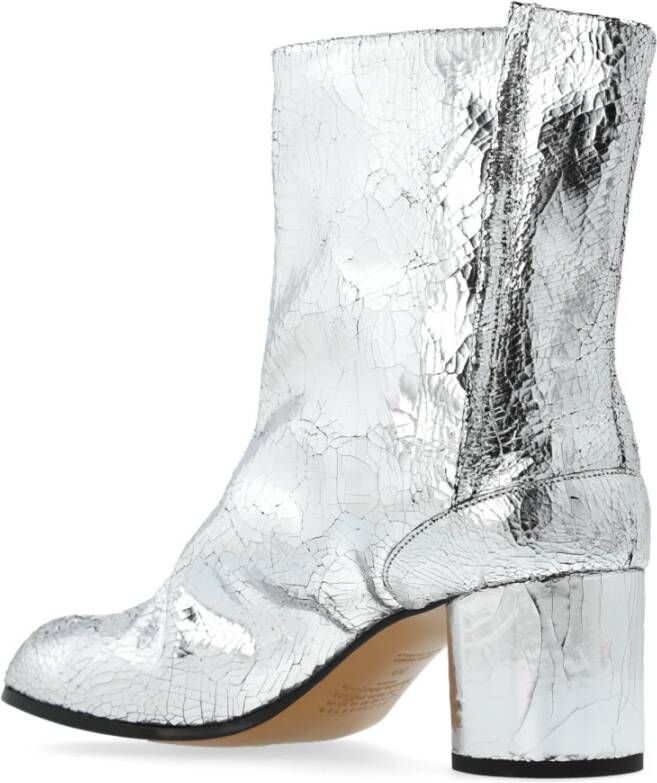 Maison Margiela Leren `Tabi` laarzen Gray Dames