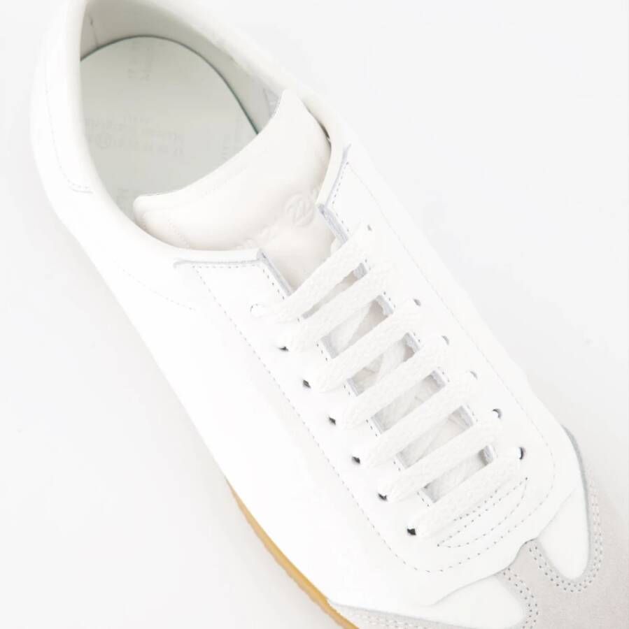 Maison Margiela Lichtgewicht Vetersneakers White Dames