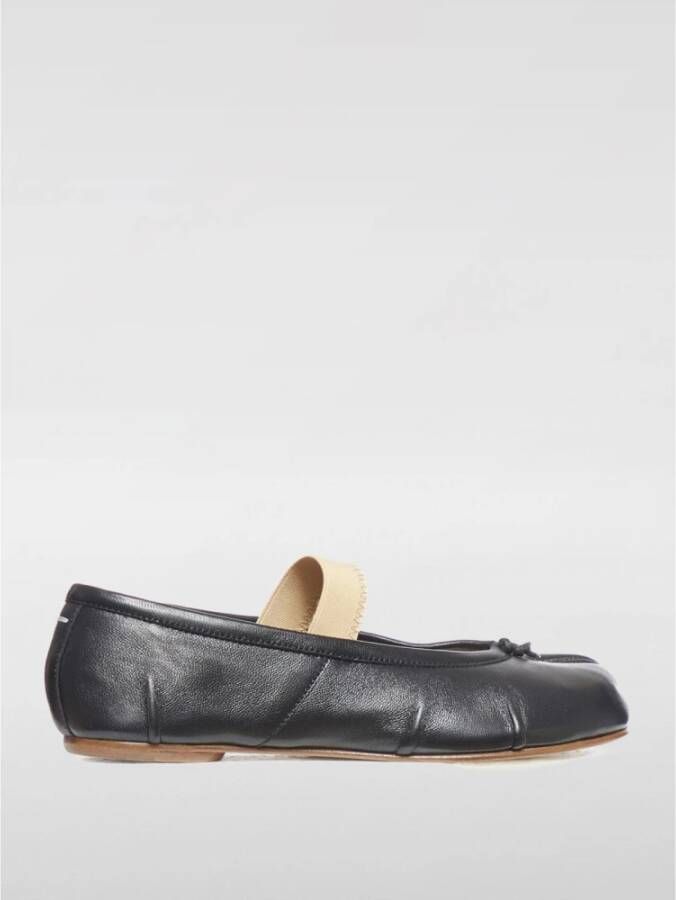 Maison Margiela Nude Leren Ballerina Schoenen