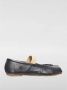 Maison Margiela Nude Leren Ballerina Schoenen - Thumbnail 2