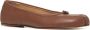 Maison Margiela Bruine Tabi Ballet Flats Glad Leer Brown Dames - Thumbnail 2