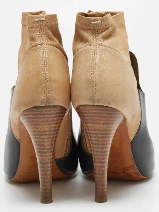 Maison Margiela Pre-owned Leather boots Black Dames