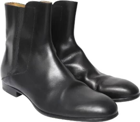 Maison Margiela Pre-owned Leather boots Black Dames