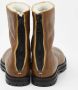 Maison Margiela Pre-owned Leather boots Brown Dames - Thumbnail 5