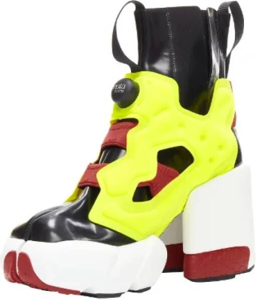 Maison Margiela Pre-owned Leather boots Yellow Dames