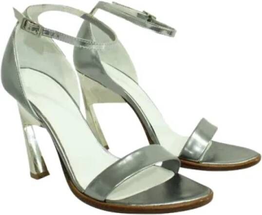Maison Margiela Pre-owned Leather heels Gray Dames