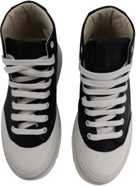 Maison Margiela Pre-owned Leather sneakers Black Dames