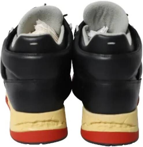 Maison Margiela Pre-owned Leather sneakers Black Heren