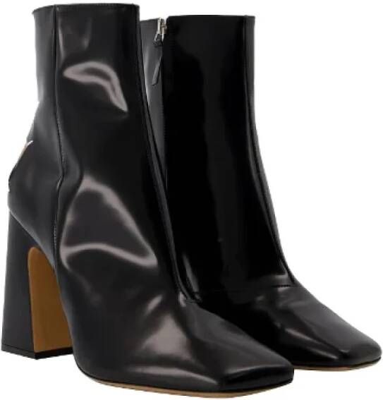 Maison Margiela Pre-owned Linen boots Black Dames