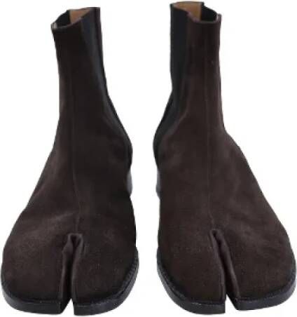 Maison Margiela Pre-owned Suede boots Brown Heren