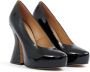 Maison Margiela Leren Plateau Pumps One Stitch Black Dames - Thumbnail 12
