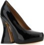Maison Margiela Leren Plateau Pumps One Stitch Black Dames - Thumbnail 2