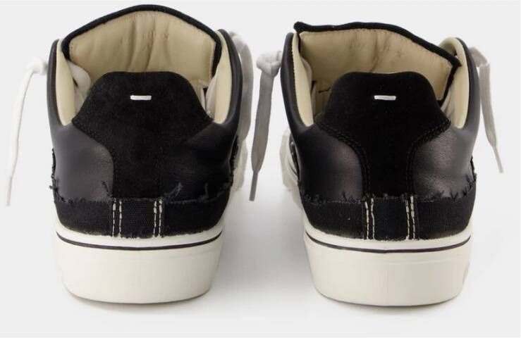 Maison Margiela Replica lage top sneakers in zwart leer Zwart Heren