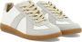 Maison Margiela Witte Leren Sneakers met Grijze Suède Inzetstukken White - Thumbnail 3