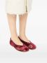 Maison Margiela Rode Abstract Patroon Tabi Platte Schoenen - Thumbnail 2