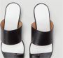 Maison Margiela Zwarte Leren Hakken Muiltjes Zwart Dames - Thumbnail 2