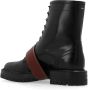 Maison Margiela Leren Gespband Veterschoen Enkellaars Black Dames - Thumbnail 11