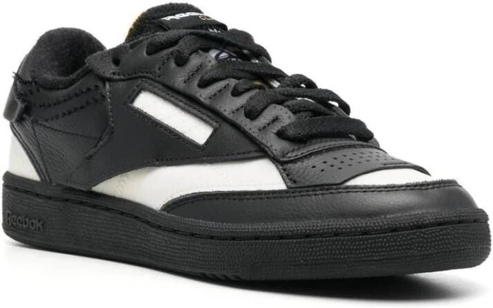 Maison Margiela Zwarte Leren Casual Sneakers Vrouwen Black Dames