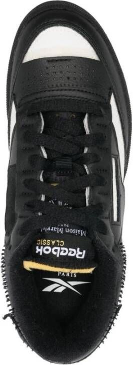 Maison Margiela Zwarte Leren Casual Sneakers Vrouwen Black Dames