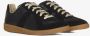 Maison Margiela Replica Leren Sneakers met Suède Inzetstukken Black Heren - Thumbnail 3