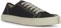 Maison Margiela Zwarte en witte leren lage Tabi sneakers Black Dames - Thumbnail 9