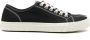 Maison Margiela Zwarte en witte leren lage Tabi sneakers Black Dames - Thumbnail 11