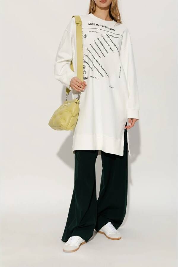 Maison Margiela Sneakers met logo Wit Dames
