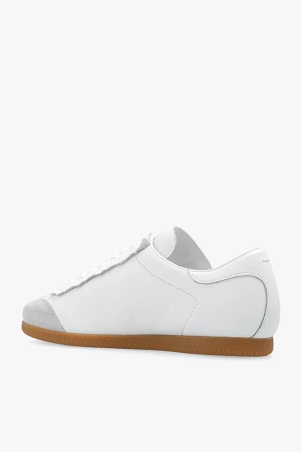 Maison Margiela Witte en grijze leren sneakers Wit Heren - Foto 10
