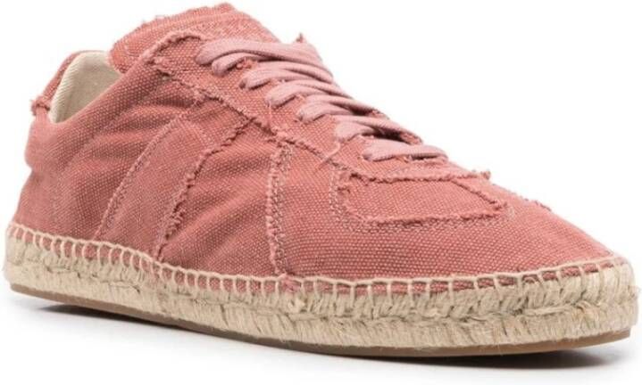 Maison Margiela CO Stof Espadrilles Sneakers Roze Dames