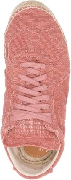 Maison Margiela CO Stof Espadrilles Sneakers Roze Dames